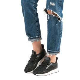 Chaussures de sport à enfiler noir 2