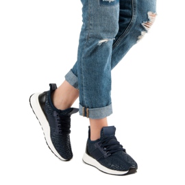 Chaussures de sport à enfiler bleu 2