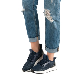 Chaussures de sport à enfiler bleu 1