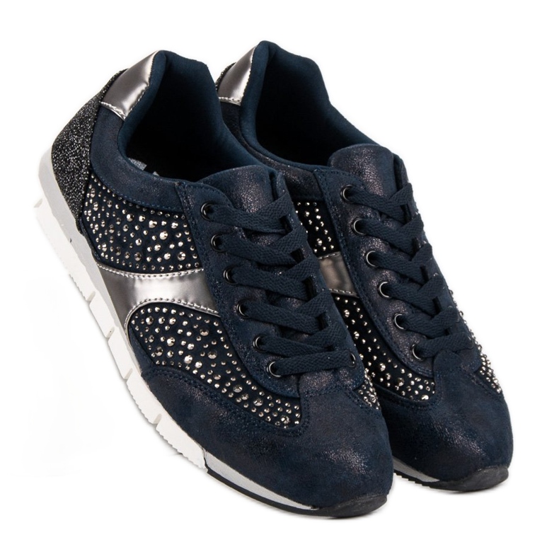 Kylie Chaussures de sport avec cristaux bleu 2 Kylie Chaussures de sport avec cristaux bleu 2