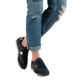 Kylie Chaussures de sport avec cristaux bleu 1 Kylie Chaussures de sport avec cristaux bleu 1