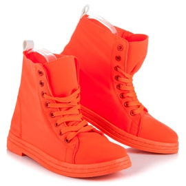Small Swan Baskets orange fluo 1