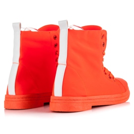 Small Swan Baskets orange fluo 2