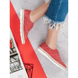 Kylie Espadrilles ajourées rouge 7