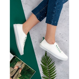 Kylie Baskets ajourées nouées blanche 4