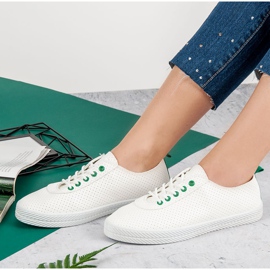 Kylie Baskets ajourées nouées blanche 7