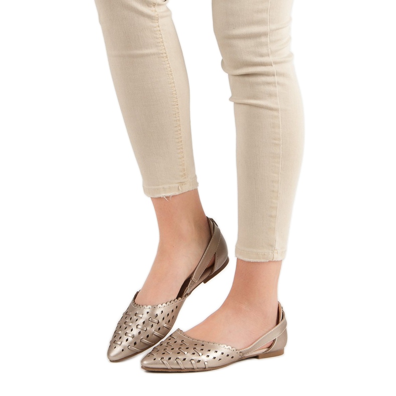 Ballerines élégantes VINCEZA jaune 2