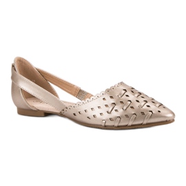 Ballerines élégantes VINCEZA jaune 6