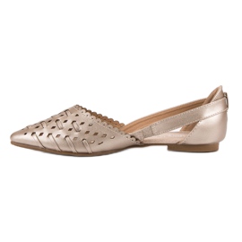 Ballerines élégantes VINCEZA jaune 1