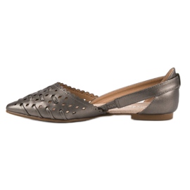 Ballerines élégantes VINCEZA gris 1