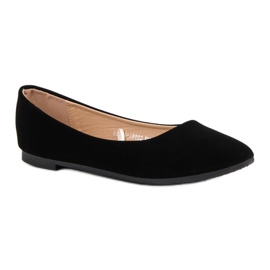 Ballerines classiques en daim VINCEZA le noir 4