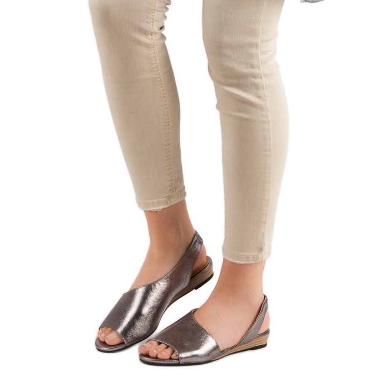 Sandales à enfiler VINCEZA gris 2