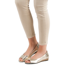 Ballerines à bout ouvert VINCEZA jaune 2