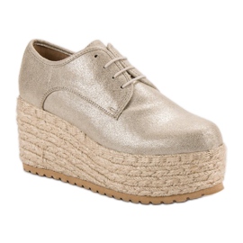 Corina Espadrilles à la mode à la mode jaune 2