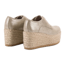 Corina Espadrilles à la mode à la mode jaune 4
