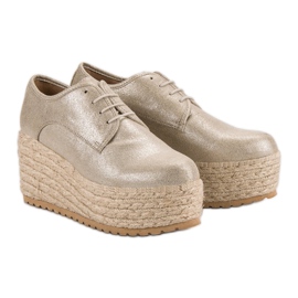 Corina Espadrilles à la mode à la mode jaune 5