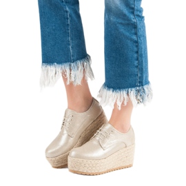 Corina Espadrilles à la mode à la mode jaune 6
