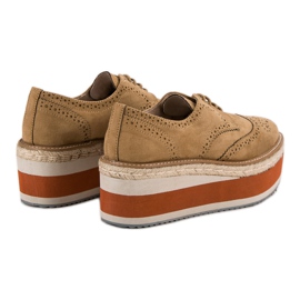 Corina Chaussures compensées à la mode brun 5