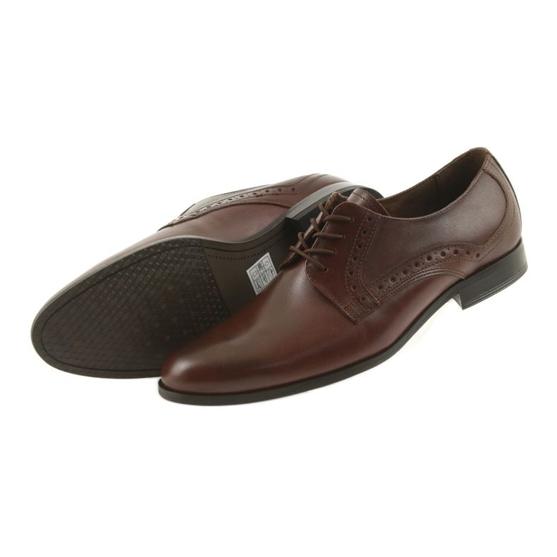 Tur Chaussures en cuir masculin 388 marron brun 5