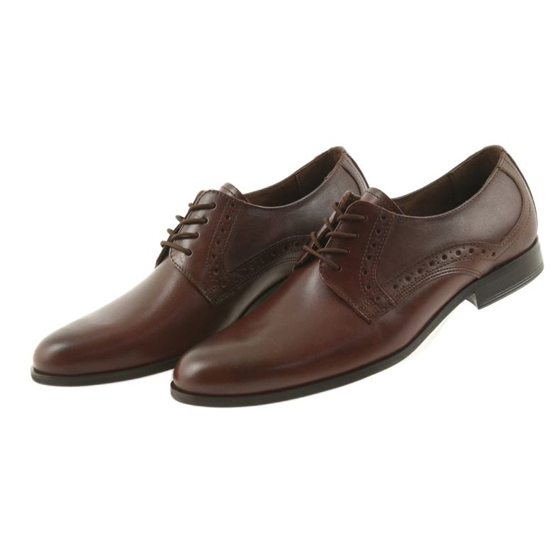 Tur Chaussures en cuir masculin 388 marron brun 4
