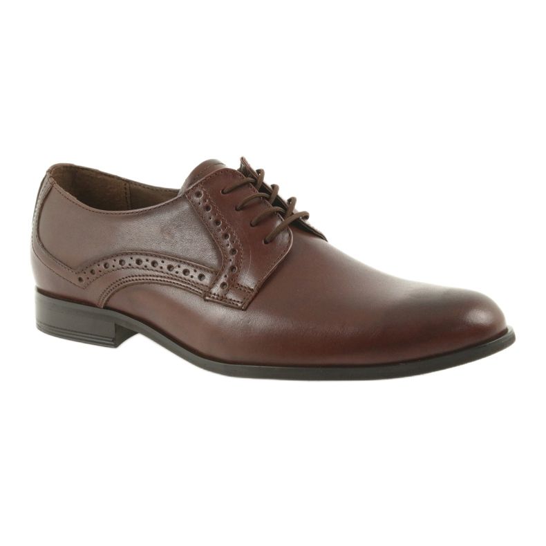 Tur Chaussures en cuir masculin 388 marron brun 1