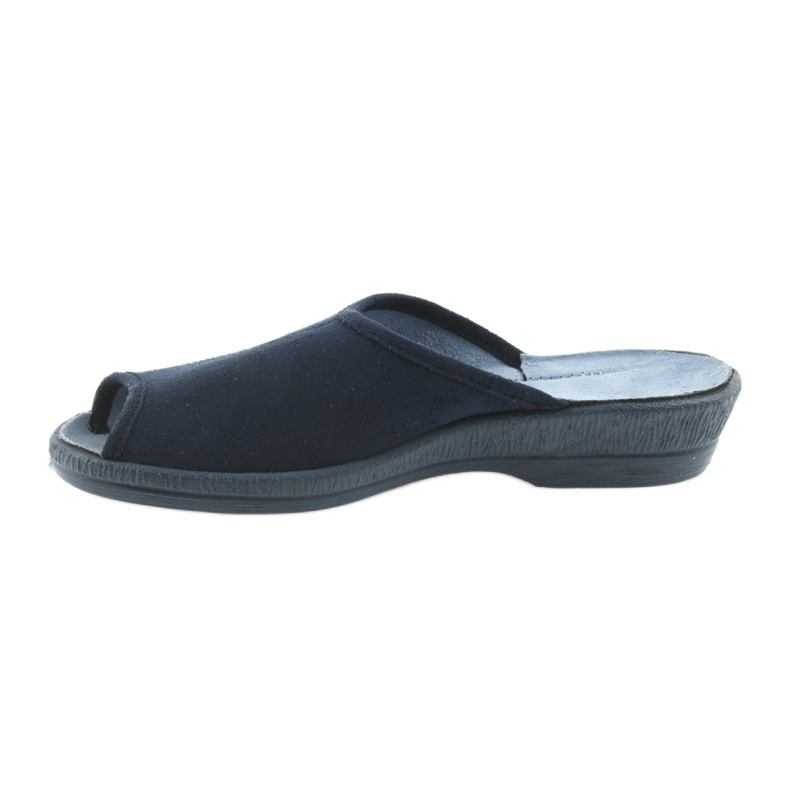 Pantoufles Befado chaussures pour femmes pu 581D194 pantoufles bleu marine 2