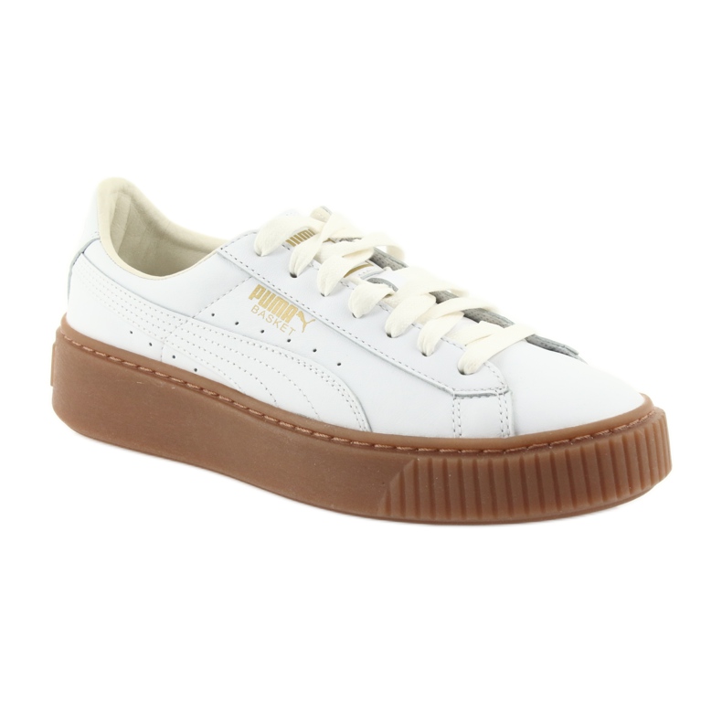 Puma Chaussure pour femme Basket Platform Core W 001 blanc 1