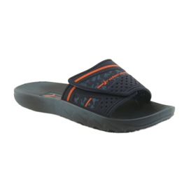 Chaussons homme loisir Rider 82500 bleu marine orange 1