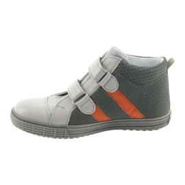 Ren But Chaussures rhin garçons avec velcro 4275 popiel / orange gris 2