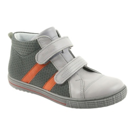 Ren But Chaussures rhin garçons avec velcro 4275 popiel / orange gris 1