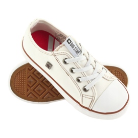 Les baskets pour enfants Big Star à égalité 374085 White blanc 3