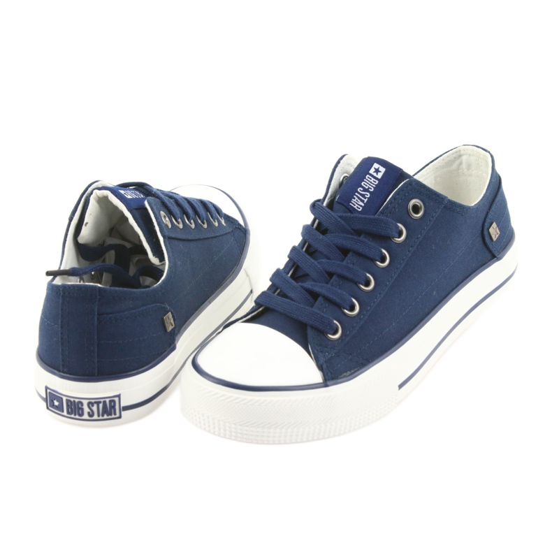 Baskets nouées Big star 274335 bleu marin 4 Baskets nouées Big star 274335 bleu marin 4