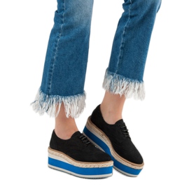 Corina Chaussures compensées à la mode le noir 6