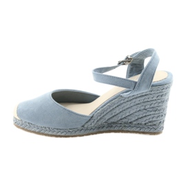 Big Star sandales espadrilles 274A170 bleu brun 2