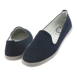 Filippo Espadrilles ballerines femme Lordsy F 081 bleu marine 4