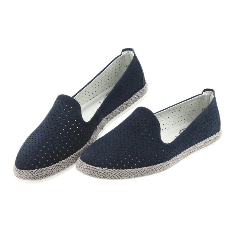 Filippo Espadrilles ballerines femme Lordsy F 081 bleu marin 3