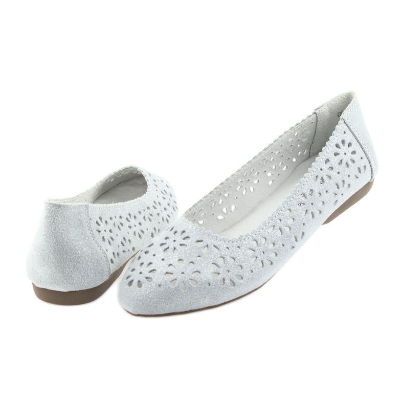 Ballerines ajourées Filippo 680 gris 4