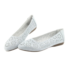 Ballerines ajourées Filippo 680 gris 3