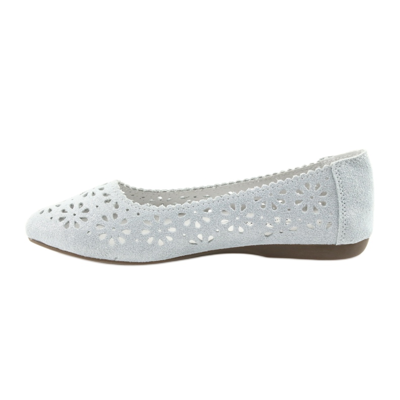 Ballerines ajourées Filippo 680 gris 2