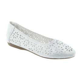 Ballerines ajourées Filippo 680 gris 1