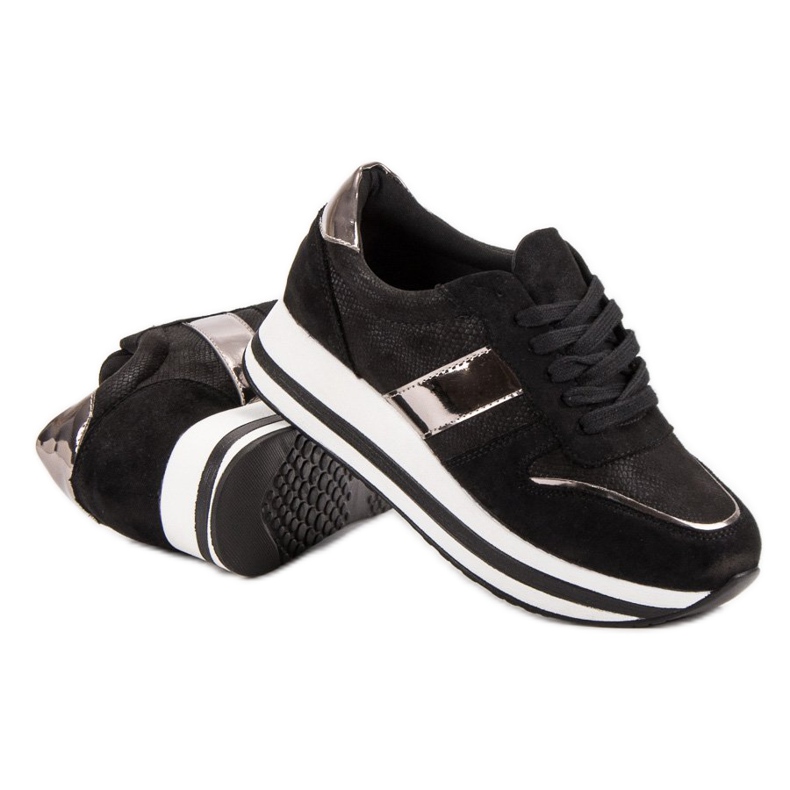 Bestelle Baskets noires à la mode le noir 1