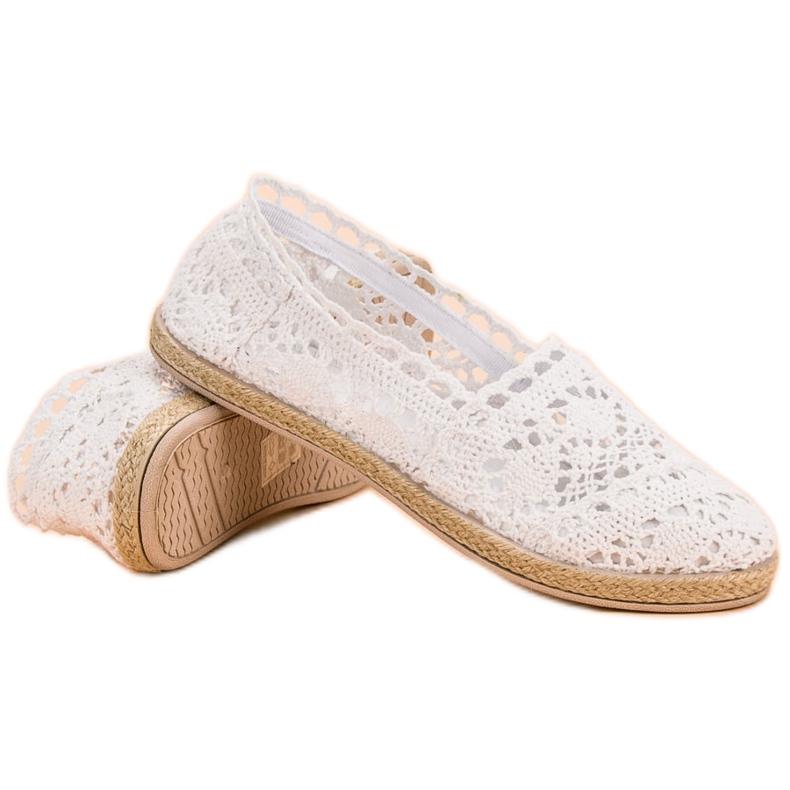 Sweet Shoes Espadrilles blanches en dentelle 1 Sweet Shoes Espadrilles blanches en dentelle 1