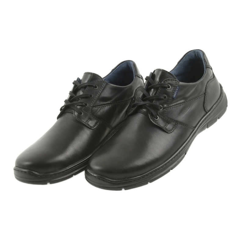 Badura chaussures noires pour hommes confort 3509 le noir 4