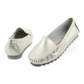 Mocassins en cuir argenté Filippo 130 gris 5