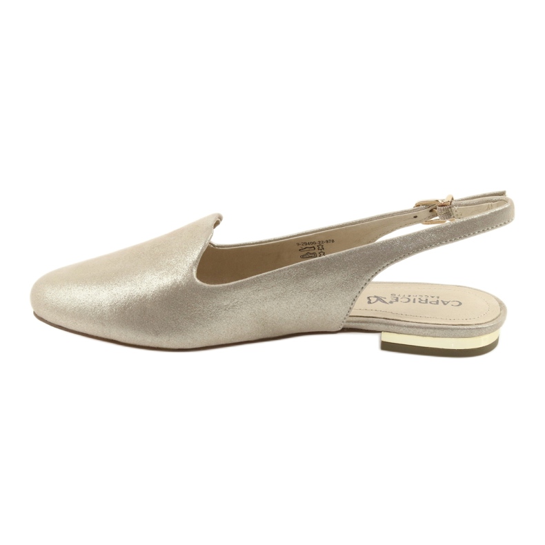 Caprice lordsy chaussures femme dorées 29400 2