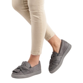 McKey Baskets à enfiler en daim gris 2