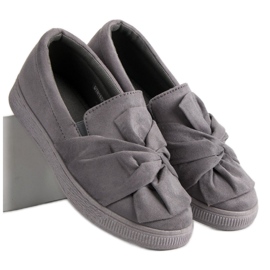 McKey Baskets à enfiler en daim gris 6