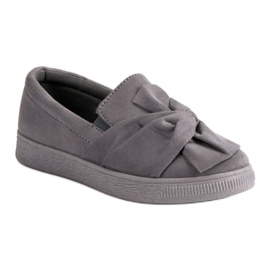 McKey Baskets à enfiler en daim gris 3
