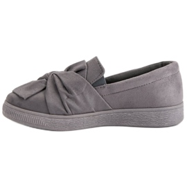 McKey Baskets à enfiler en daim gris 4