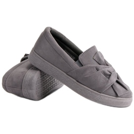McKey Baskets à enfiler en daim gris 5